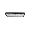 Newmatic H18.9SB Black Undermount Chimney Slim Hood