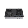 Von VHB60435WFCK Built In Hob 4 Gas With WOK 60CM Black Glass